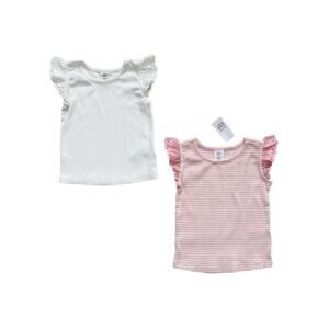 Gap Ribbed Eyelet Ruffle Top Bundle Size 18-24m